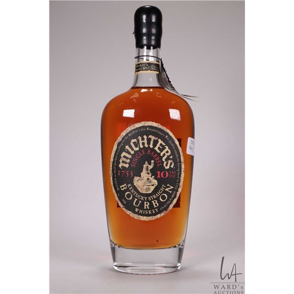 Mitcher's/ 10 Year Old/ Single Barrel/ Kentucky Straight Bourbon Whiskey/ Barrel No.20D704/ 750ml/ 4