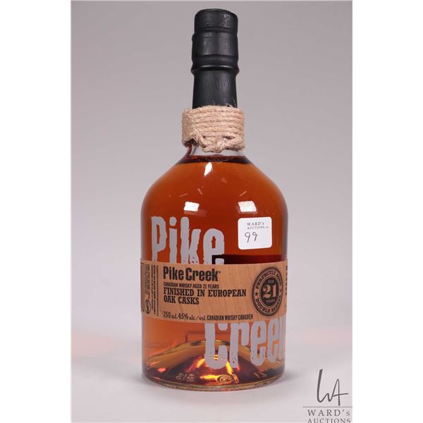 Pike Creek/ 21 Year Old/ Canadian Whisky/ 750ml/ 45% ABV