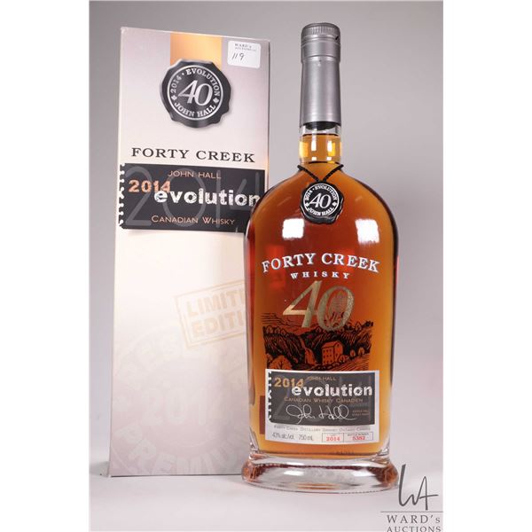 Forty Creek/ 2014 Evolution/ Canadian Whisky/ Lot 2014/ Bottle 5382/ 750ml/ 43% ABV