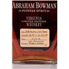 Image 2 : Abraham Bowman/ Pioneer Spirit/ Virginia Limited Edition Whiskey/ 750ml/ 50% ABV