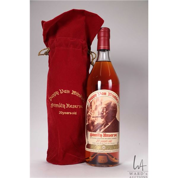 Pappy Van Winkle/ Family Reserve/ 20 Year Old/ Kentucky Straight Bourbon Whiskey/ 750ml. 45.2% ABV