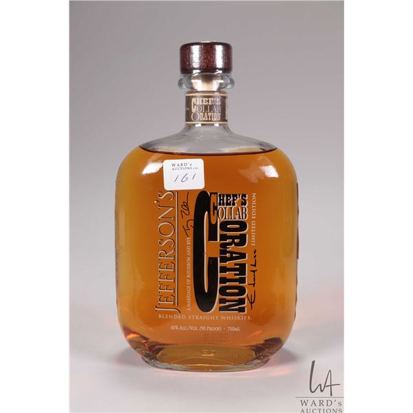Jefferson's/ Cheg's Collaboration/ Blended Straight Whiskies/ 750ml/ 45% ABV