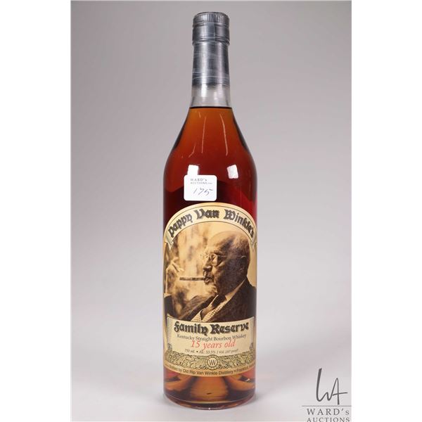 Pappy Van Winkle/ Family Reserve/ 15 Year Old/ Kentucky Straight Bourbon Whiskey/ 750ml/ 53.5% ABV