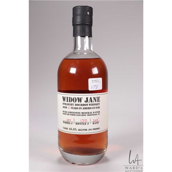 Widow Jane/ 8 Year Old/ Straight Bourbon Whiskey/ Barrel 454/ Bottle 150/ Date 2014/ 750ml/ 45.5% AB
