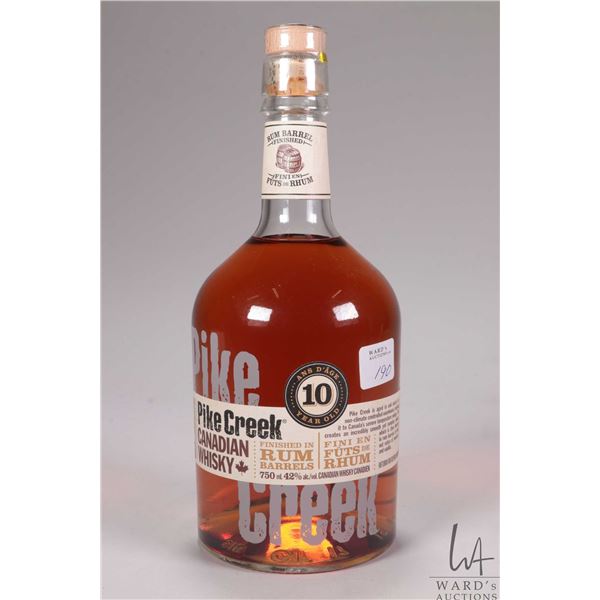 Pike Creek/ 10 Year Old/ Canadian Whisky/ 750ml/ 42% ABV
