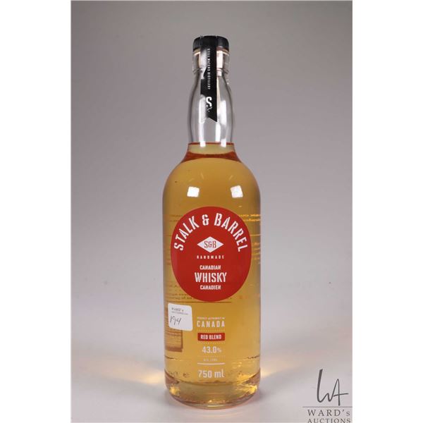 Stalk & Barrel/ Canadian Whisky/ Red Blend/ 750ml/ 43.0% ABV