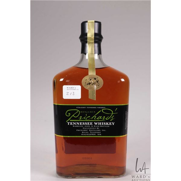 Benjamin Pritchard's/ Straight Tennessee Whiskey/ 750ml/ 40% ABV