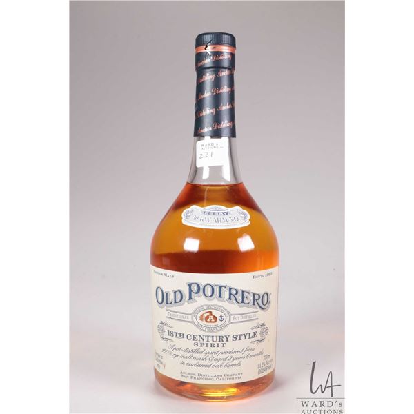 Old Potrero/ 18th Century Style Spirit/ Single Malt/ 750ml/ 51.2% ABV