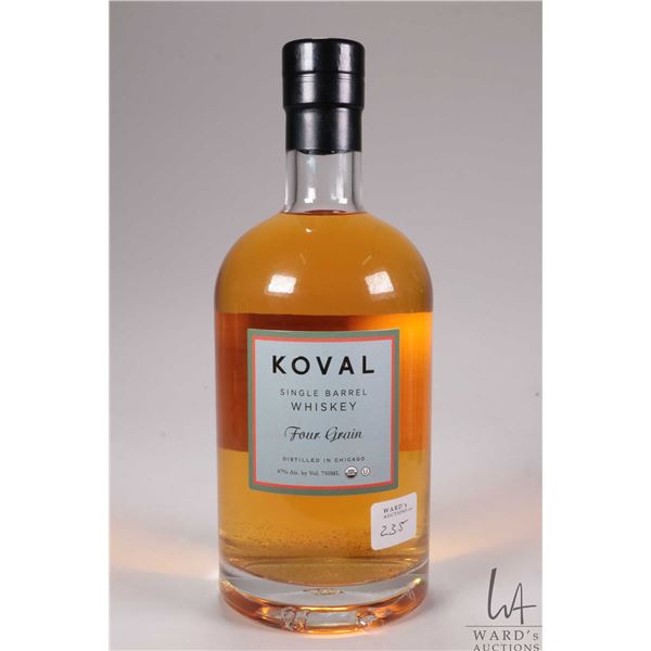 Koval/ Four Grain/ Single Barrel Whiskey/ 750ml/ 47% ABV