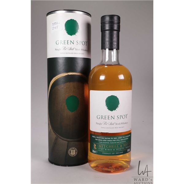 Green Spot/ Single Pot Still Irish Whiskey/ 700ml/ 40% ABV