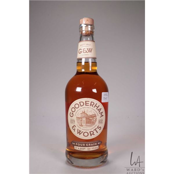 Gooerham & Worts/ Four Grain Canadian Whisky/ Blend A.A1129/ 750ml/ 44.4% ABV