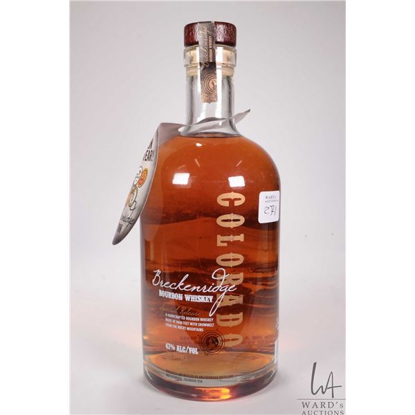 Breckenridge Colorado/ Bourbon Whiskey/ 750ml/ 43% ABV