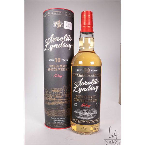 Aerolite Lyndsay/ 10 Year Old/ Islay Single Malt Scotch Whisky/ 700ml/ 46% ABV