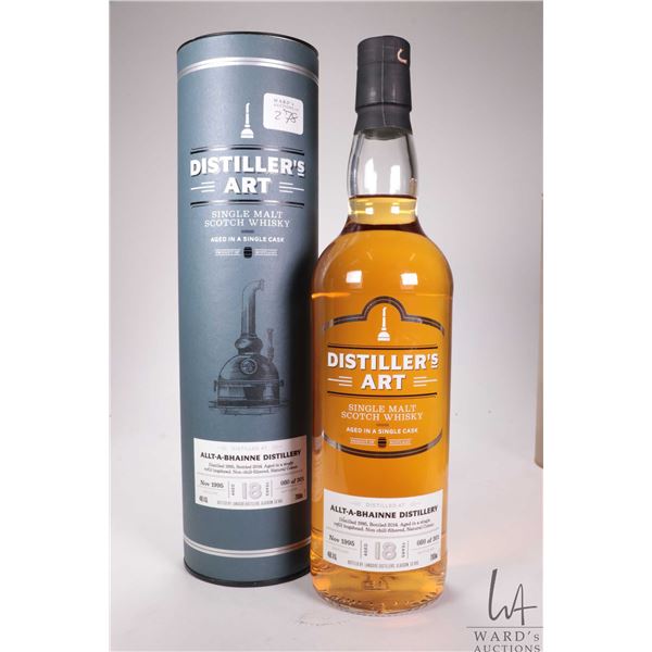 Allt-A-Bhainne Distillery/ Distiller's Art/ 18 Year/ Single Malt Scotch Whisky/ 700ml/ 48% ABV