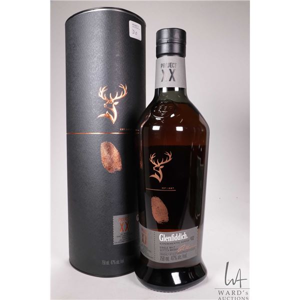 Glenfiddich/ Project XX/ Experimental Series/ Single Malt Scotch Whisky. 750ml/ 47% ABV