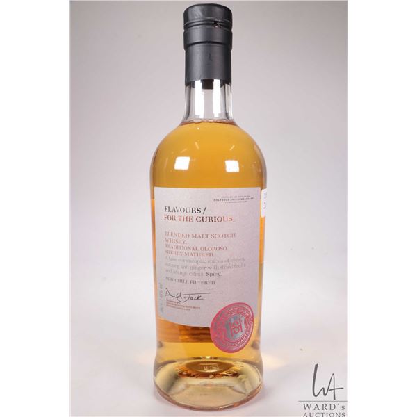 Holyrood Spirit/ Flavours for the Curious/ Blended Malt Scotch Whisky. 700ml. 46% ABV