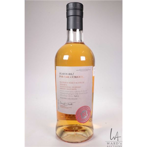 Holyrood Spirit/ Flavours for the Curious/ Blended Malt Scotch Whisky. 700ml. 46% ABV