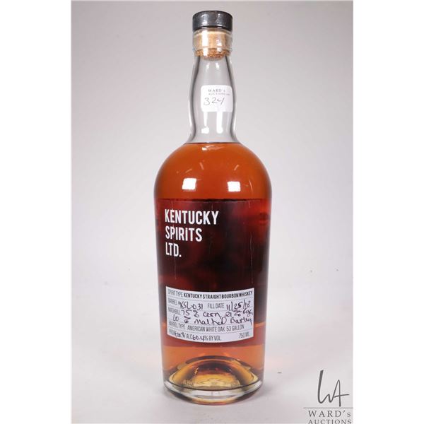 Kentucky Spirits Ltd./ Kentucky Straight Bourbon Whiskey/ Barrel KSL031/ 750ml/ 60.4% ABV