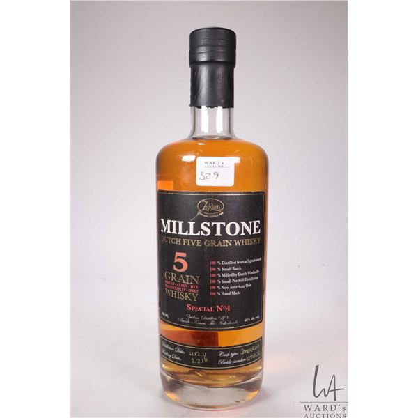 Millstone/ Dutch Five Grain Whisky/ Special No. 4/ Cask Type: American/ Bottle No. 1277/1534/ 700ml/