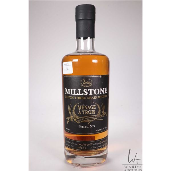 Millstone/ Dutch Three Grain Whisky/ Special No. 3/ Cask Type: American/ Bottle 600/360/ 700ml/ 46% 