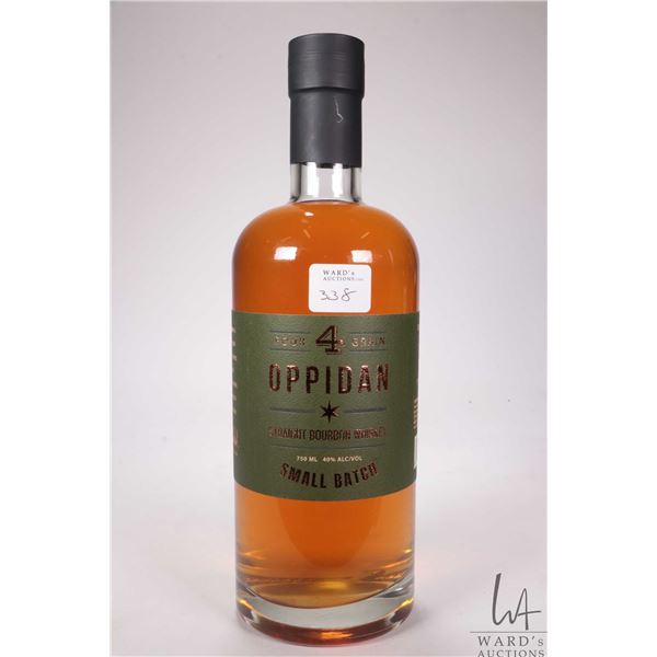 Oppidan/ Four Grain Small Batch/ Straight Bourbon Whiskey/ 750ml/ 40% ABV