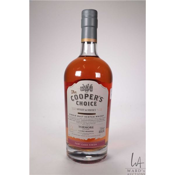 The Cooper's Choice/ Single Malt Scotch Whisky/ 1 of 450 Bottles/ 700ml/ 46% ABV