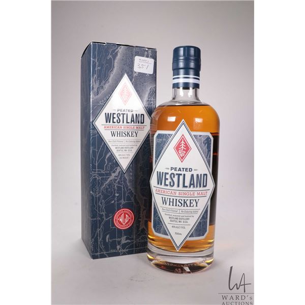 Westland/ Peated American Single Malt Whiskey/ 700ml/ 46% ABV
