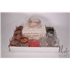 Image 2 : Six empty collectible liquor bottles and a two boxed book set "The Ultimate Book of Whiskey"