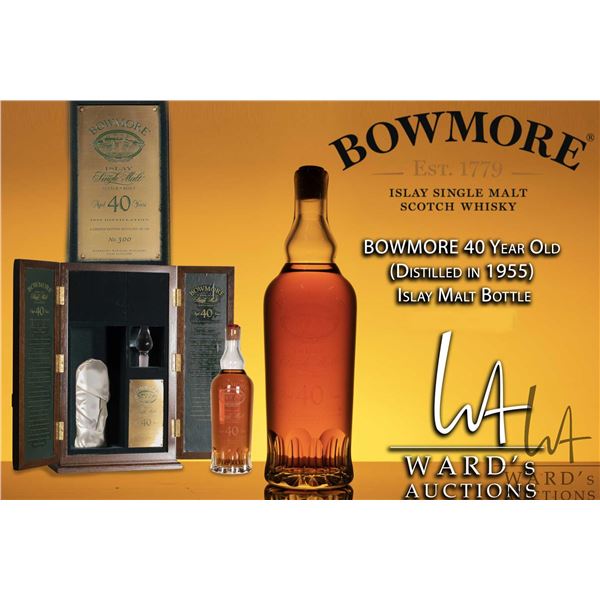 Bowmore/ Rare 40 Year-Old/ Single Malt Scotch Whisky/ 700ml/ 42% ABV. Limited edition bottle number 