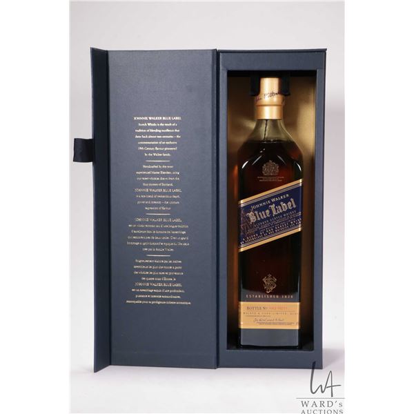 Johnnie Walker/ Blue Label/ Blended Scotch Whisky/ Bottle No. HA3 16211/ 750ml/ 40% ABV  Note: Alcoh