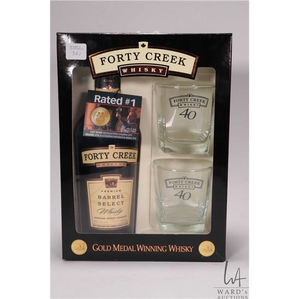 Forty Creek/ Gold Medallion Winning/ Premium Barrel Select Canadian Whisky/ 750ml/ 40% ABV, includes