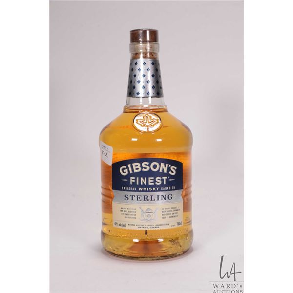 Gibson's Finest/ Sterling/ Canadian Whisky/ 750ml/ 40% ABV  Note: Alcohol cannot be insured by any c