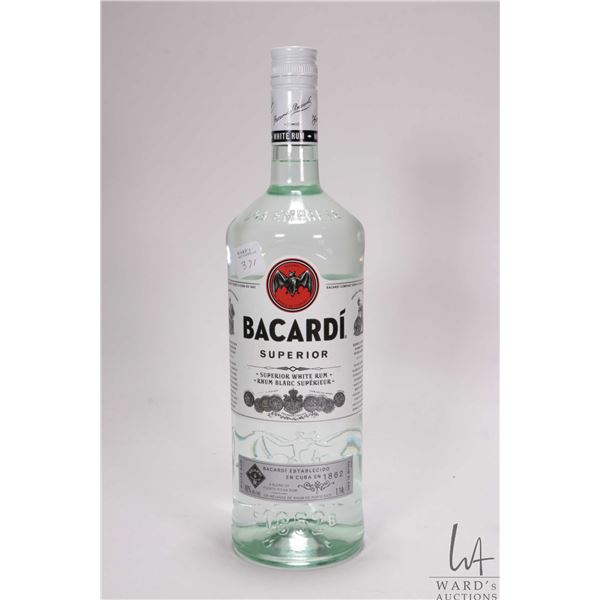 Bacardi/ Superior White Rum/ 1.14 ltr. 40% ABV  Note: Alcohol cannot be insured by any courier in Ca