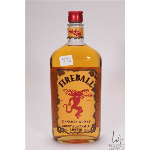 Fireball/ Cinnamon Whisky/ 750ml/ 33% ABV Note: Alcohol cannot be insured by any courier in Canada. 
