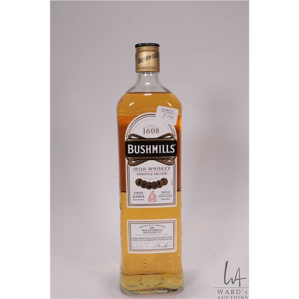 Bushmills/ Irish Whiskey/ 1 ltr./ 40% ABV Note: Alcohol cannot be insured by any courier in Canada. 