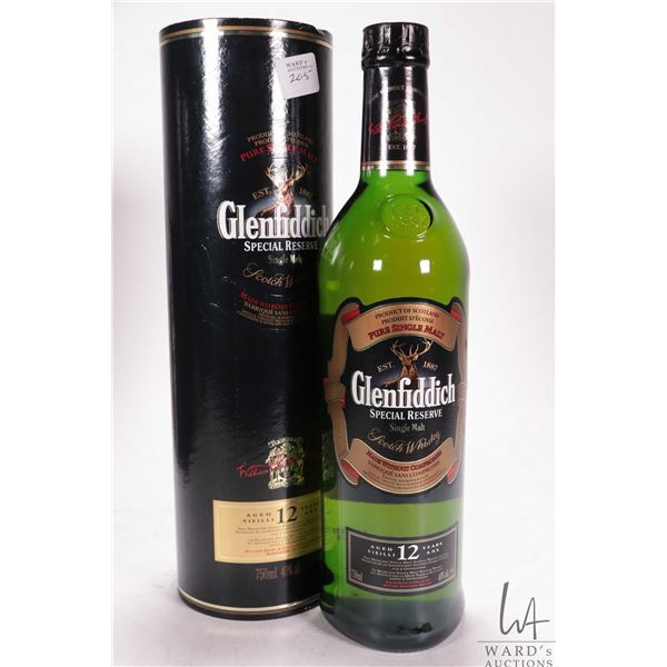 Glenfidditch/ Special Reserve/ Pure SIngle Malt/ Scotch Whisky/ 12 Years Old/ 750ml/ 40% ABV  Note: 