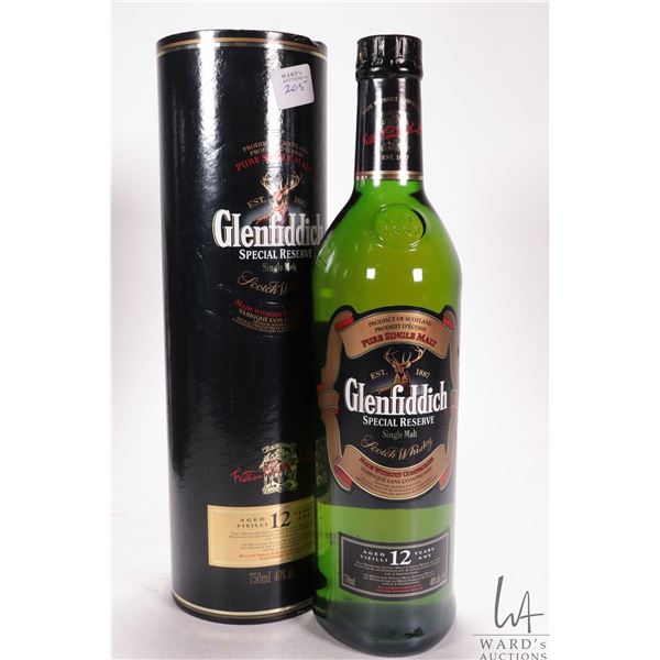 Glenfidditch/ Special Reserve/ Pure Single Malt/ Scotch Whisky/ 12 Years Old/ 750ml/ 40% ABV  Note: 