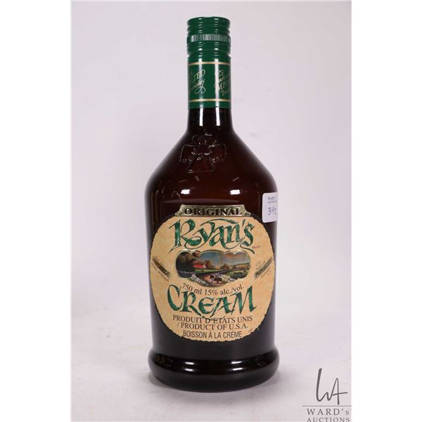 Ryan's Cream/ Irish Cream/ 750ml/ 15% ABV Note: Alcohol cannot be insured by any courier in Canada. 