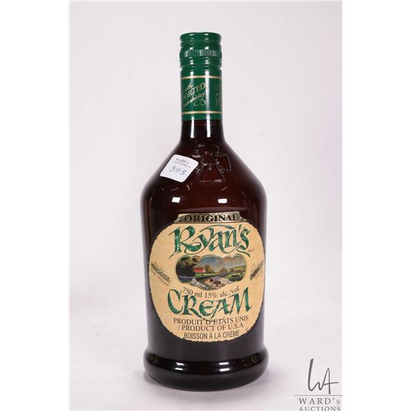 Ryan's Cream/ Irish Cream/ 750ml/ 15% ABV Note: Alcohol cannot be insured by any courier in Canada. 