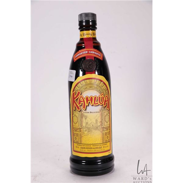 Kahlua/ Licor Delicioso/ Liqour/ 750ml/ 20% ABV Note: Alcohol cannot be insured by any courier in Ca