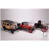 Image 1 : 2 bottles of Beams/ Kentucky Bourbon Whiskey/ 750ml/ 40% ABV in vintage car shaped bottles including