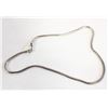Image 1 : SILVER-TONE SNAKE CHAIN NECKLACE 18"