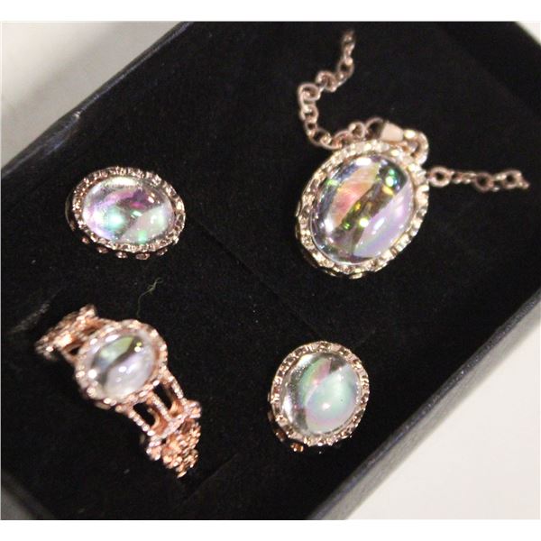 NEW NECKLACE AND RING WITH EARRINGS