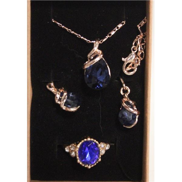 NEW NECKLACE AND RING WITH EARRINGS