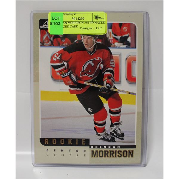 BRENDAN MORRISON #56 PINNACLE OVERSIZED CARD