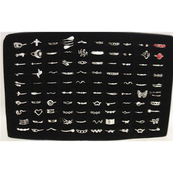 TRAY W/100 RINGS