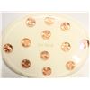 Image 1 : VINTAGE LUCITE TRIVET WITH 1974 PENNIES