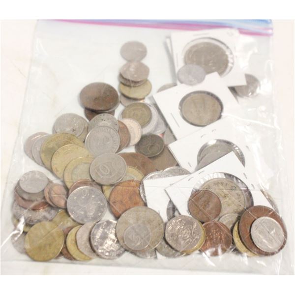50 PLUS COINS FROM AROUND THE WORLD. COUNTRIES
