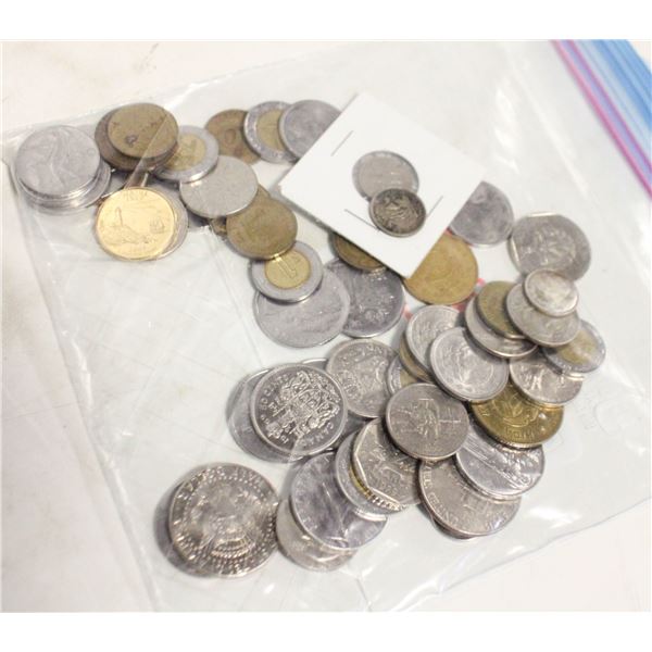 40 PLUS COINS FROM AROUND THE WORLD. COUNTRIES