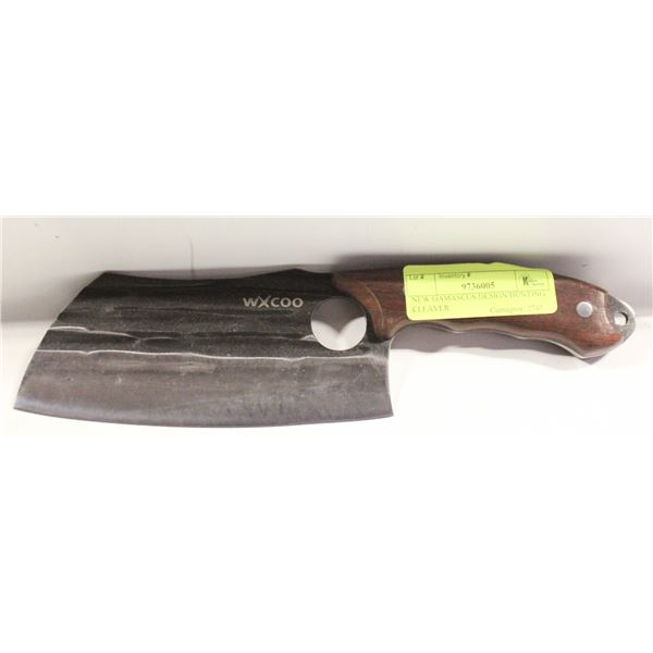 NEW DAMASCUS DESIGN HUNTING CLEAVER